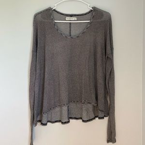 Black and white long sleeve